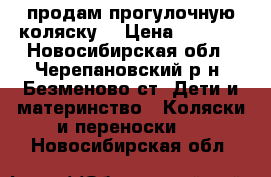 продам прогулочную коляску  › Цена ­ 2 700 - Новосибирская обл., Черепановский р-н, Безменово ст. Дети и материнство » Коляски и переноски   . Новосибирская обл.